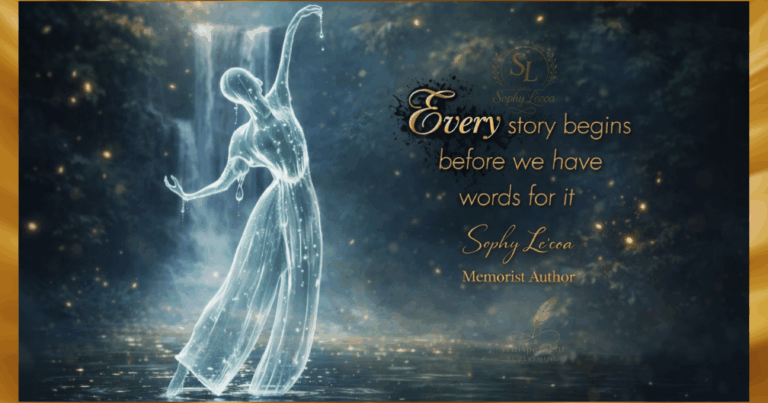 Water ballerina symbolizing awakening and memory from Born to Break the Spell by Sophy Le’coa