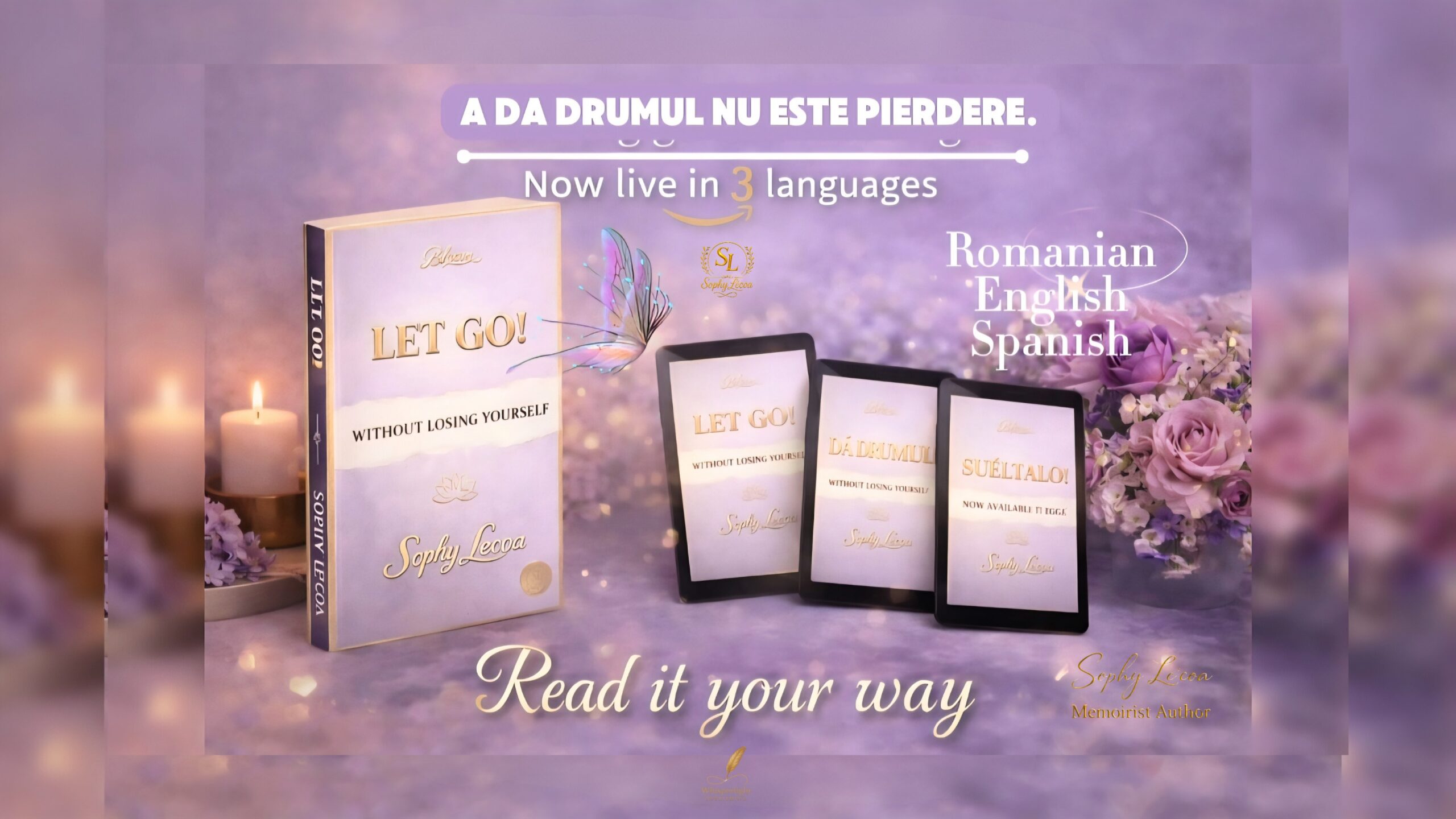 Bloom 1 Dă drumul fără să te pierzi de Sophy Le’coa – disponibil în română, engleză și spaniolă, format tipărit și eBook